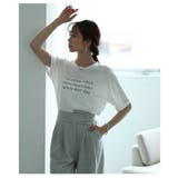 立体レタードがリズムを加えるメッセージロゴカットソー レディース ファッション | Sawa a la mode | 詳細画像15