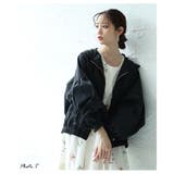 ボリューム袖が愛らしい微撥水加工パーカーブルゾン レディース ファッション | Sawa a la mode | 詳細画像4