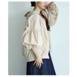 ボリューム袖が愛らしい微撥水加工パーカーブルゾン レディース ファッション | Sawa a la mode | 詳細画像15