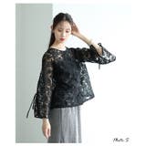 何処から見てもキュンとする総花柄レースフレアスリーブブラウス レディース | Sawa a la mode | 詳細画像3
