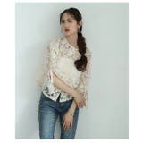 何処から見てもキュンとする総花柄レースフレアスリーブブラウス レディース | Sawa a la mode | 詳細画像13