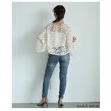 何処から見てもキュンとする総花柄レースフレアスリーブブラウス レディース | Sawa a la mode | 詳細画像16