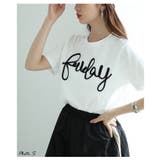 弾むようなロゴを描くコード刺繍コットンカットソー レディース ファッション | Sawa a la mode | 詳細画像3