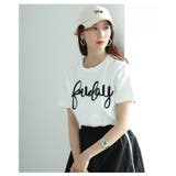 弾むようなロゴを描くコード刺繍コットンカットソー レディース ファッション | Sawa a la mode | 詳細画像6