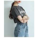 弾むようなロゴを描くコード刺繍コットンカットソー レディース ファッション | Sawa a la mode | 詳細画像17