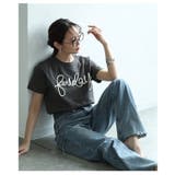 弾むようなロゴを描くコード刺繍コットンカットソー レディース ファッション | Sawa a la mode | 詳細画像18