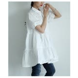 甘いシルエットに惹かれるティアードシャツチュニック レディース ファッション | Sawa a la mode | 詳細画像9