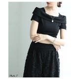 綺麗めをうオフショルダー風スリムカットソートップス レディース ファッション | Sawa a la mode | 詳細画像3