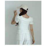 綺麗めをうオフショルダー風スリムカットソートップス レディース ファッション | Sawa a la mode | 詳細画像13