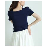 綺麗めをうオフショルダー風スリムカットソートップス レディース ファッション | Sawa a la mode | 詳細画像17