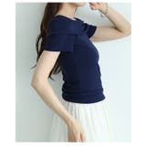 綺麗めをうオフショルダー風スリムカットソートップス レディース ファッション | Sawa a la mode | 詳細画像19