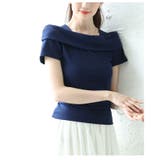 綺麗めをうオフショルダー風スリムカットソートップス レディース ファッション | Sawa a la mode | 詳細画像20