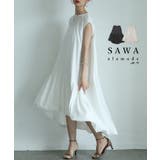 ふわりと躍るバブルヘムフィッシュテールワンピース レディース ファッション | Sawa a la mode | 詳細画像1