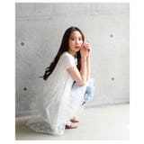 可愛いをつくる異素材チュールドットフレア切り替えチュニック レディース | Sawa a la mode | 詳細画像11