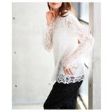 大輪が咲く花柄レースレイヤードカットソー レディース ファッション | Sawa a la mode | 詳細画像4