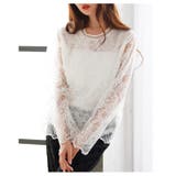 大輪が咲く花柄レースレイヤードカットソー レディース ファッション | Sawa a la mode | 詳細画像7