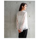 大輪が咲く花柄レースレイヤードカットソー レディース ファッション | Sawa a la mode | 詳細画像8