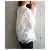 大輪が咲く花柄レースレイヤードカットソー レディース ファッション | Sawa a la mode | 詳細画像10