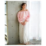 洗練されたナチュラルな美しさを纏うフラワーコード刺繍ワイドパンツ レディース | Sawa a la mode | 詳細画像9