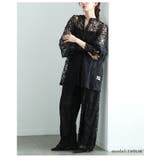 洗練されたナチュラルな美しさを纏うフラワーコード刺繍ワイドパンツ レディース | Sawa a la mode | 詳細画像20