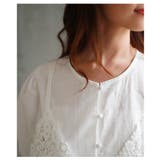 爽やかな甘さが惹き立つレイヤード風ペプラムブラウス レディース ファッション | Sawa a la mode | 詳細画像6 