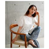 爽やかな甘さが惹き立つレイヤード風ペプラムブラウス レディース ファッション | Sawa a la mode | 詳細画像7 