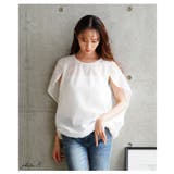 着るだけでこなれるスリットスリーブジャガードブラウス レディース ファッション | Sawa a la mode | 詳細画像3