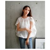 着るだけでこなれるスリットスリーブジャガードブラウス レディース ファッション | Sawa a la mode | 詳細画像11