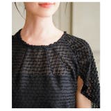 着るだけでこなれるスリットスリーブジャガードブラウス レディース ファッション | Sawa a la mode | 詳細画像14