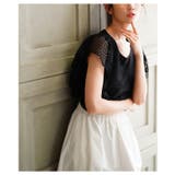 控えめな甘さがちょうどいいメッシュフリルスリーブトップス レディース ファッション | Sawa a la mode | 詳細画像5