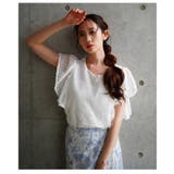 控えめな甘さがちょうどいいメッシュフリルスリーブトップス レディース ファッション | Sawa a la mode | 詳細画像13