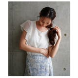 控えめな甘さがちょうどいいメッシュフリルスリーブトップス レディース ファッション | Sawa a la mode | 詳細画像17