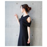 大人の肌見せに魅了するショルダーリボンフレアワンピース レディース ファッション | Sawa a la mode | 詳細画像6