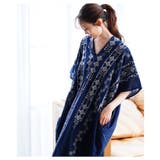 自然の温もりを感じる刺繍デザインインド綿カフタンワンピース レディース | Sawa a la mode | 詳細画像5