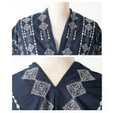 自然の温もりを感じる刺繍デザインインド綿カフタンワンピース レディース | Sawa a la mode | 詳細画像23