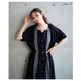 自然の温もりを感じるエスニック刺繍のインド綿ワンピース レディース ファッション | Sawa a la mode | 詳細画像2