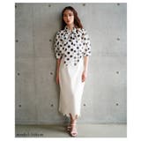 トレンドライクに着こなせるボウタイリボンのシアードットパフスリーブブラウス | Sawa a la mode | 詳細画像18