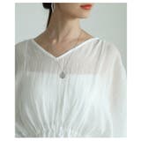 夏風感じるゆったり華奢見えなドロストペプラムブラウス レディース ファッション | Sawa a la mode | 詳細画像12