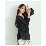 夏風感じるゆったり華奢見えなドロストペプラムブラウス レディース ファッション | Sawa a la mode | 詳細画像16