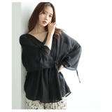 夏風感じるゆったり華奢見えなドロストペプラムブラウス レディース ファッション | Sawa a la mode | 詳細画像18