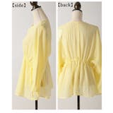 夏風感じるゆったり華奢見えなドロストペプラムブラウス レディース ファッション | Sawa a la mode | 詳細画像22