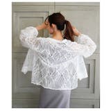 甘さを引いた大人のレースシアーふんわり袖シャツブラウス レディース ファッション | Sawa a la mode | 詳細画像8