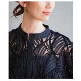 甘さを引いた大人のレースシアーふんわり袖シャツブラウス レディース ファッション | Sawa a la mode | 詳細画像16