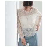 上品にきれい見えする繊細な華やかさのペイズリーレーストップス レディース | Sawa a la mode | 詳細画像4