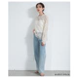 上品にきれい見えする繊細な華やかさのペイズリーレーストップス レディース | Sawa a la mode | 詳細画像7