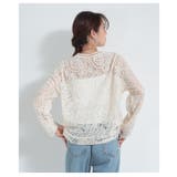 上品にきれい見えする繊細な華やかさのペイズリーレーストップス レディース | Sawa a la mode | 詳細画像8
