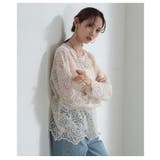 上品にきれい見えする繊細な華やかさのペイズリーレーストップス レディース | Sawa a la mode | 詳細画像14