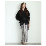 ヘルシーな透け感を纏う袖リボンドロストシャツブラウス レディース ファッション | Sawa a la mode | 詳細画像4