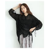 ヘルシーな透け感を纏う袖リボンドロストシャツブラウス レディース ファッション | Sawa a la mode | 詳細画像5