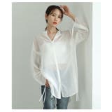 ヘルシーな透け感を纏う袖リボンドロストシャツブラウス レディース ファッション | Sawa a la mode | 詳細画像15